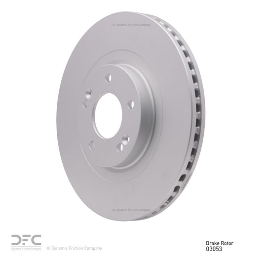 Angle View of Front Disc Brake Rotor DYNAMIC 604-03053