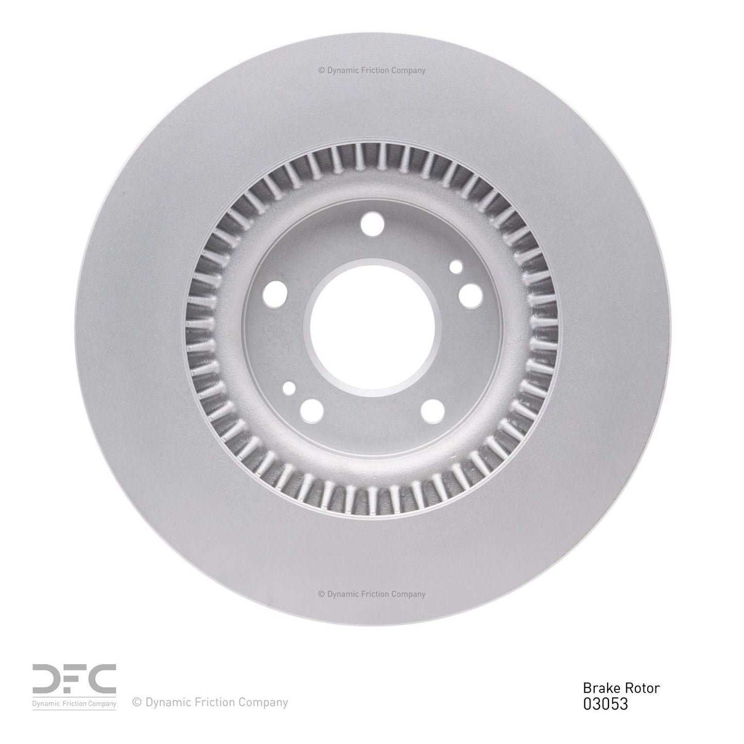 Back View of Front Disc Brake Rotor DYNAMIC 604-03053