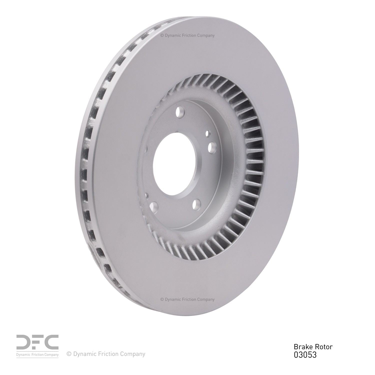 Right View of Front Disc Brake Rotor DYNAMIC 604-03053