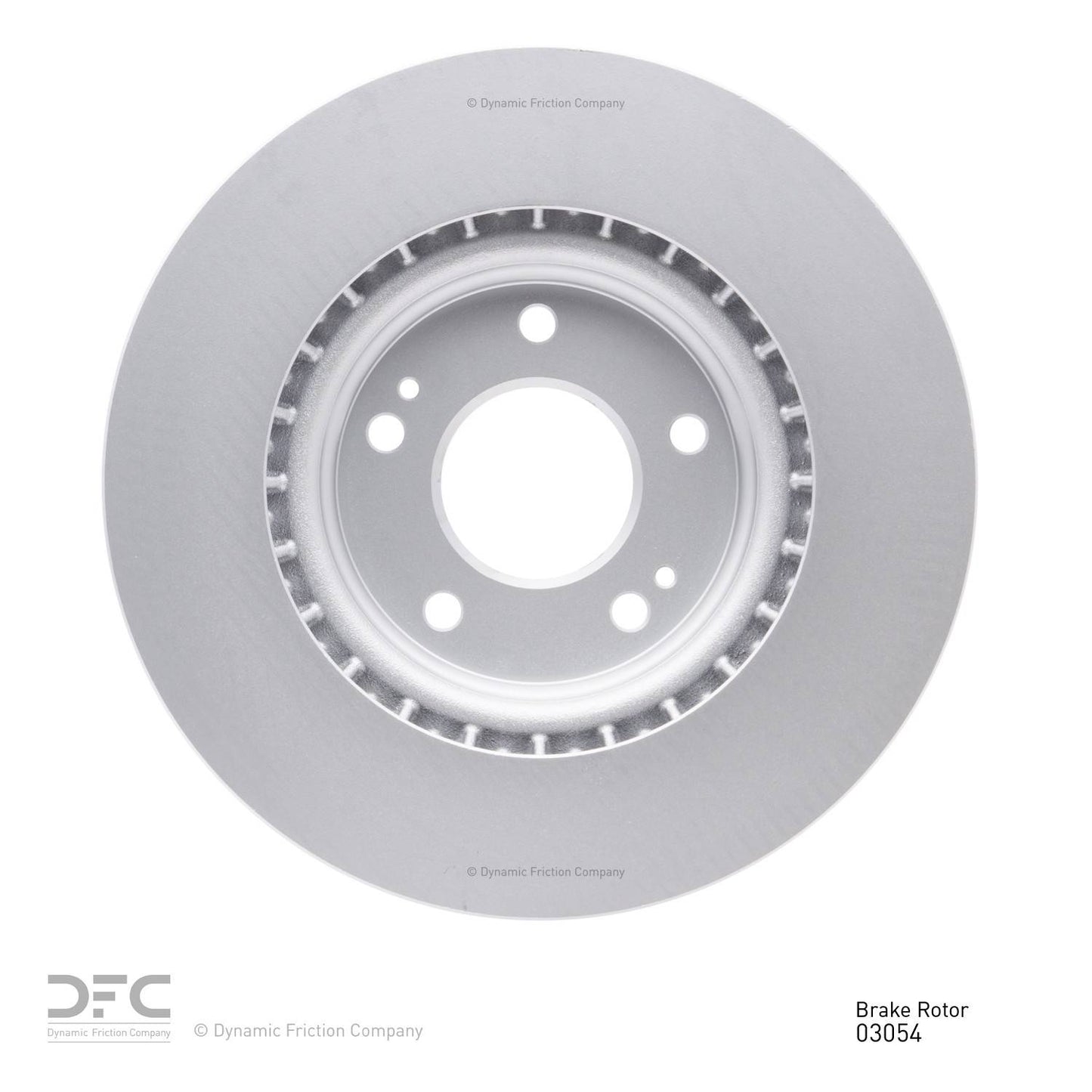 Back View of Front Disc Brake Rotor DYNAMIC 604-03054