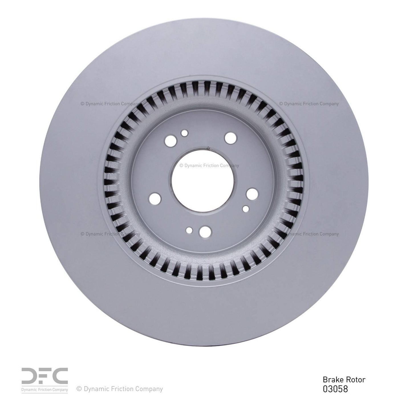 Back View of Front Disc Brake Rotor DYNAMIC 604-03058