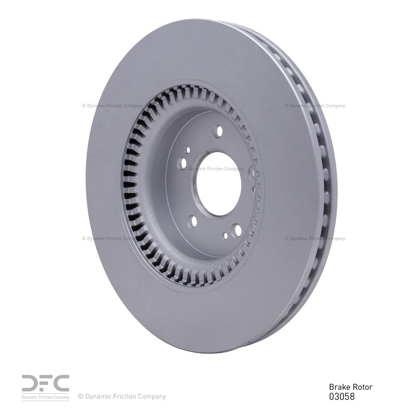 Right View of Front Disc Brake Rotor DYNAMIC 604-03058