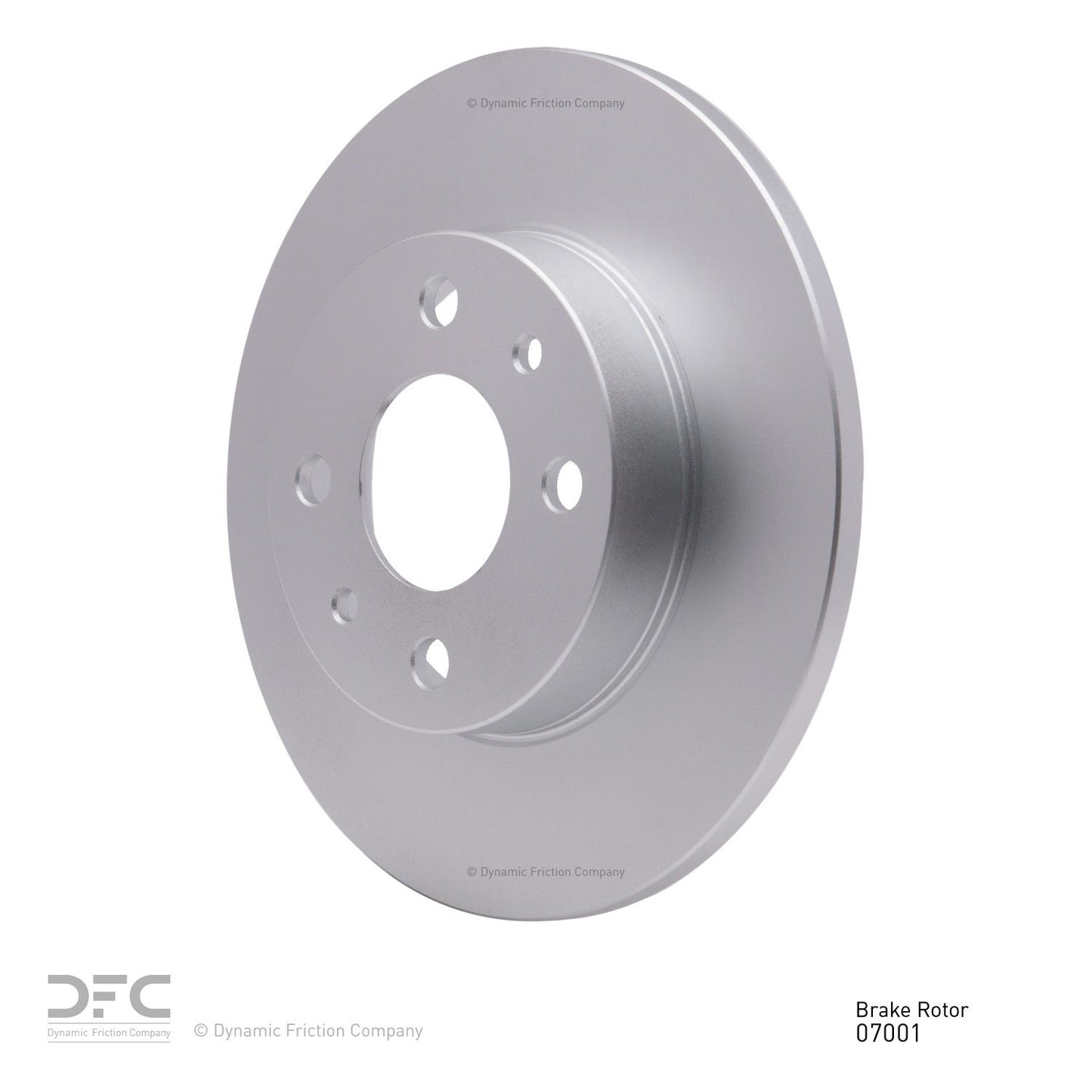 Angle View of Rear Disc Brake Rotor DYNAMIC 604-07001