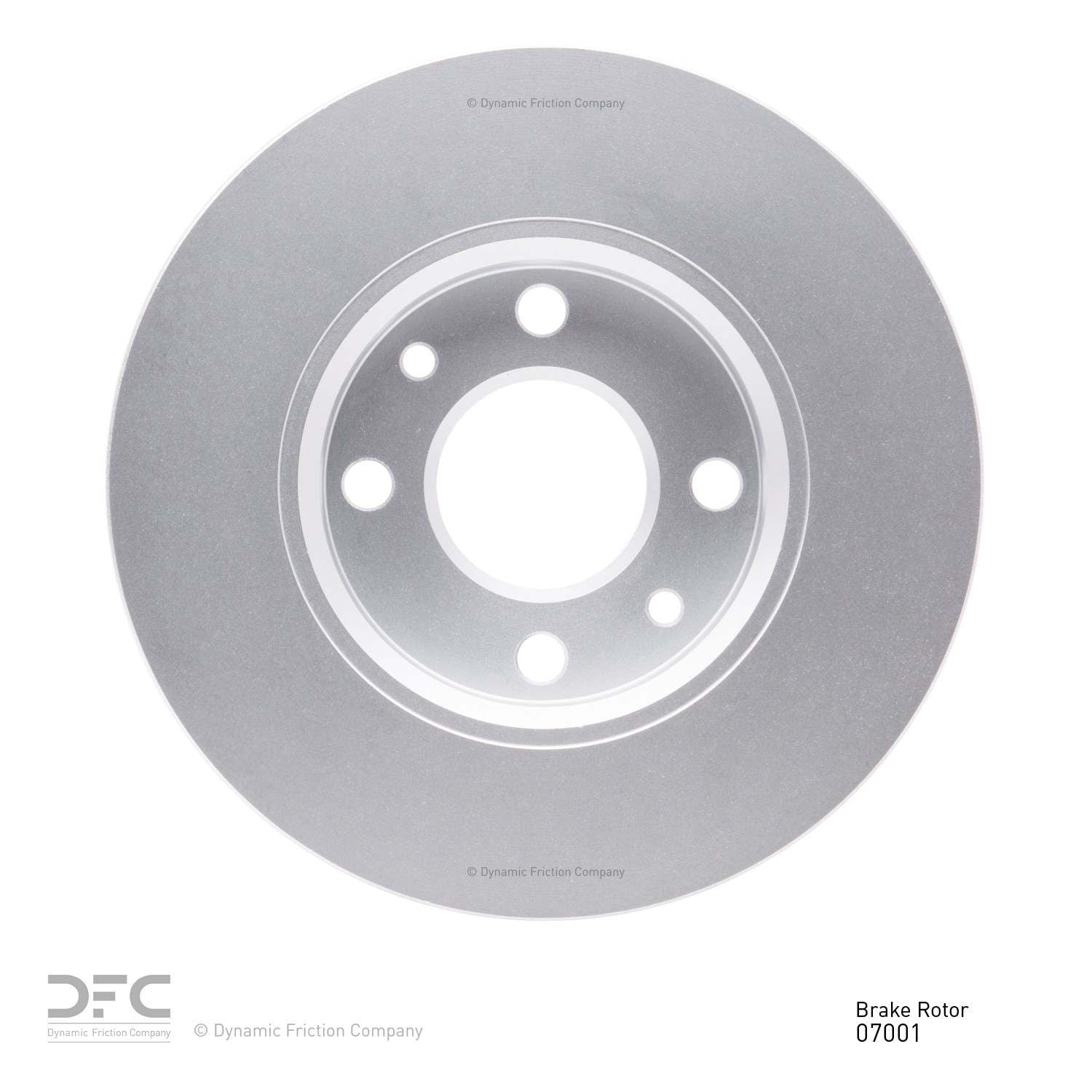 Back View of Rear Disc Brake Rotor DYNAMIC 604-07001