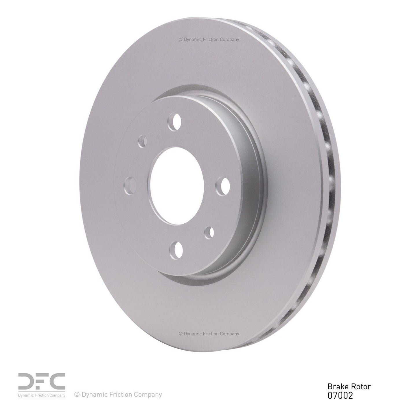 Angle View of Front Disc Brake Rotor DYNAMIC 604-07002