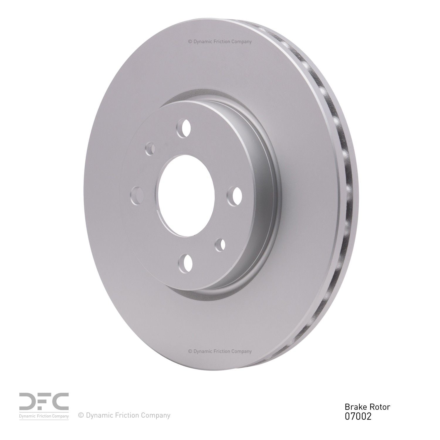 Angle View of Front Disc Brake Rotor DYNAMIC 604-07002