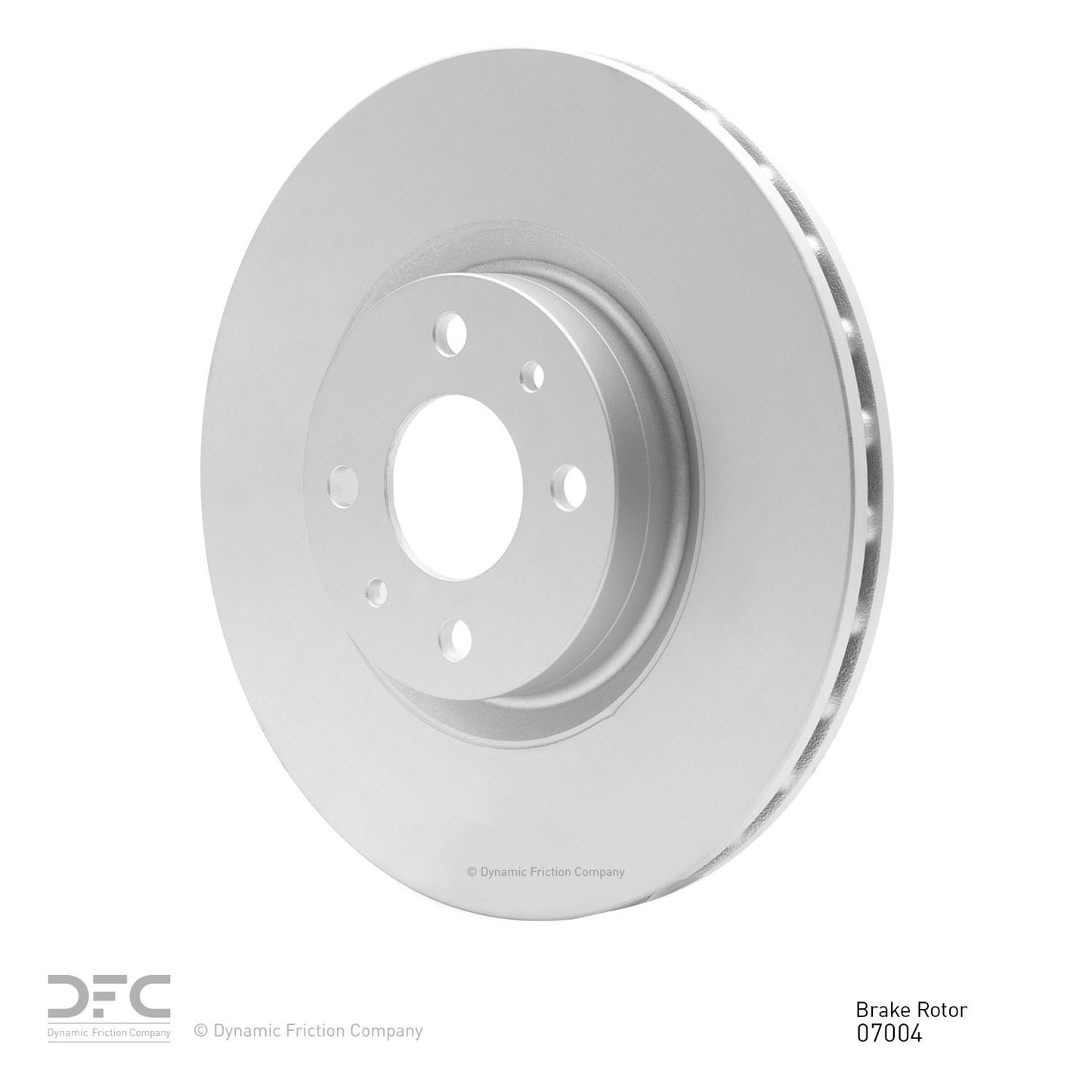 Angle View of Front Disc Brake Rotor DYNAMIC 604-07004