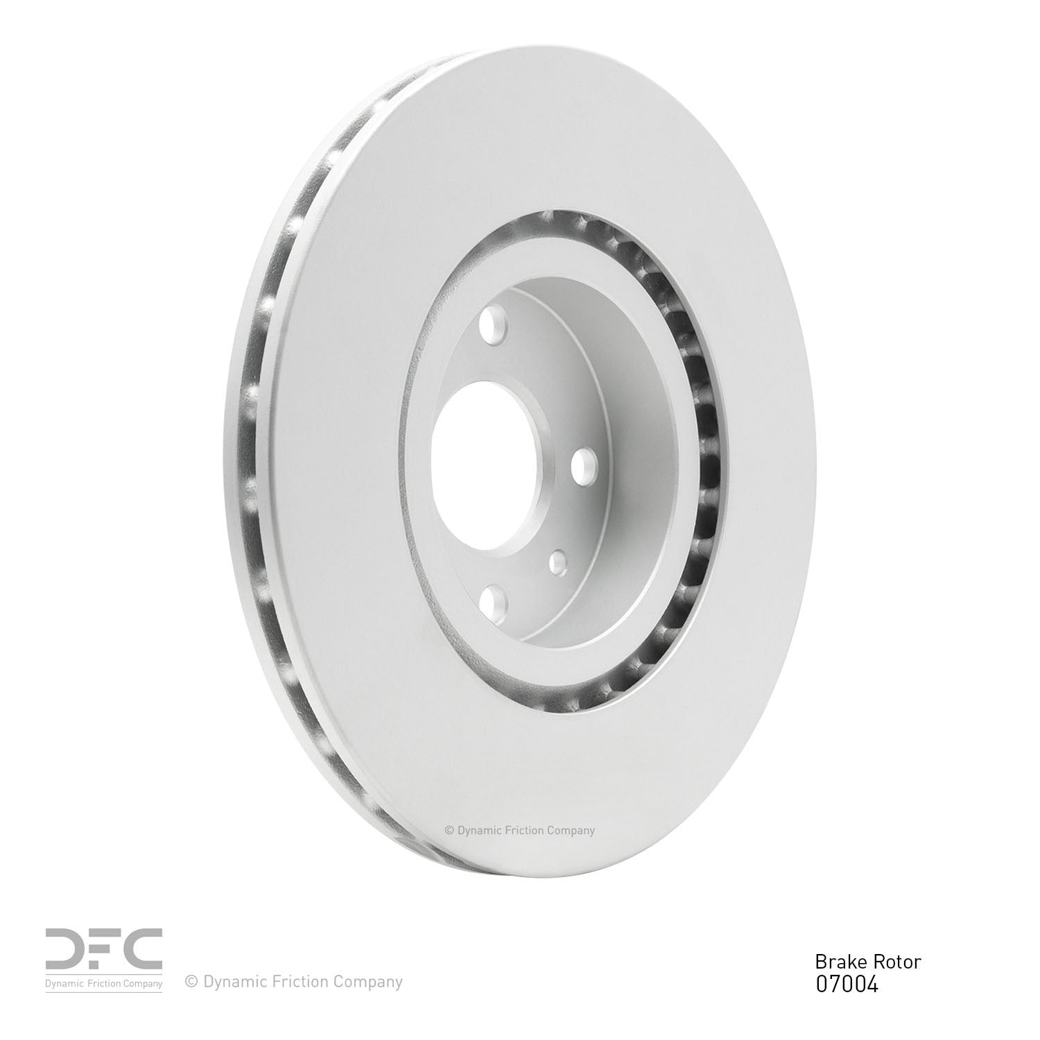 Right View of Front Disc Brake Rotor DYNAMIC 604-07004