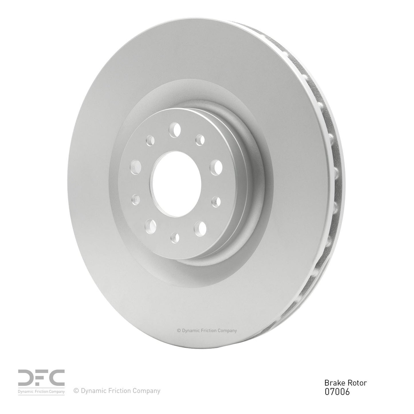 Angle View of Front Disc Brake Rotor DYNAMIC 604-07006