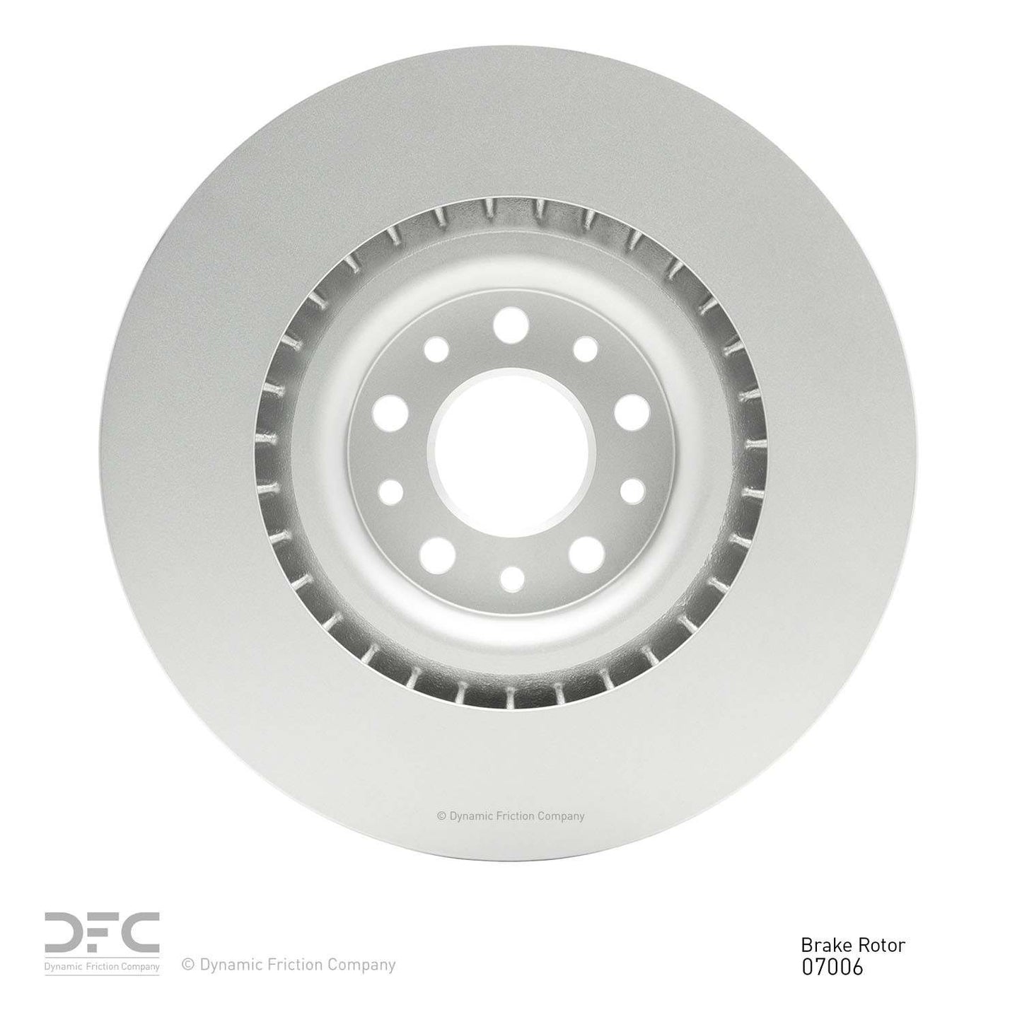 Back View of Front Disc Brake Rotor DYNAMIC 604-07006