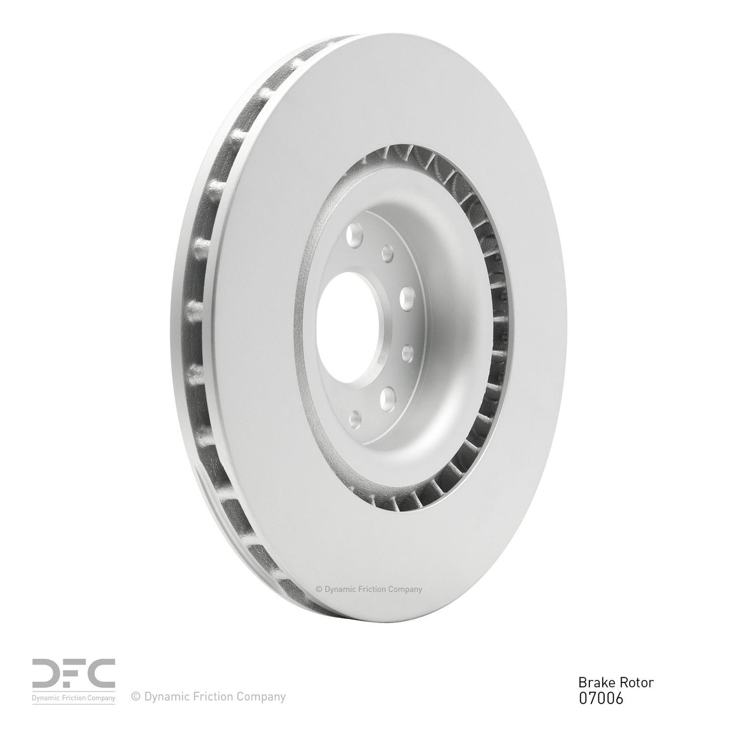 Right View of Front Disc Brake Rotor DYNAMIC 604-07006