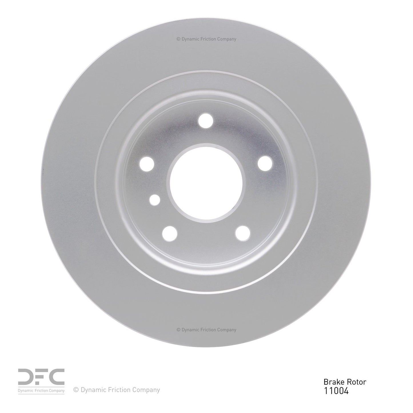 Back View of Rear Disc Brake Rotor DYNAMIC 604-11004