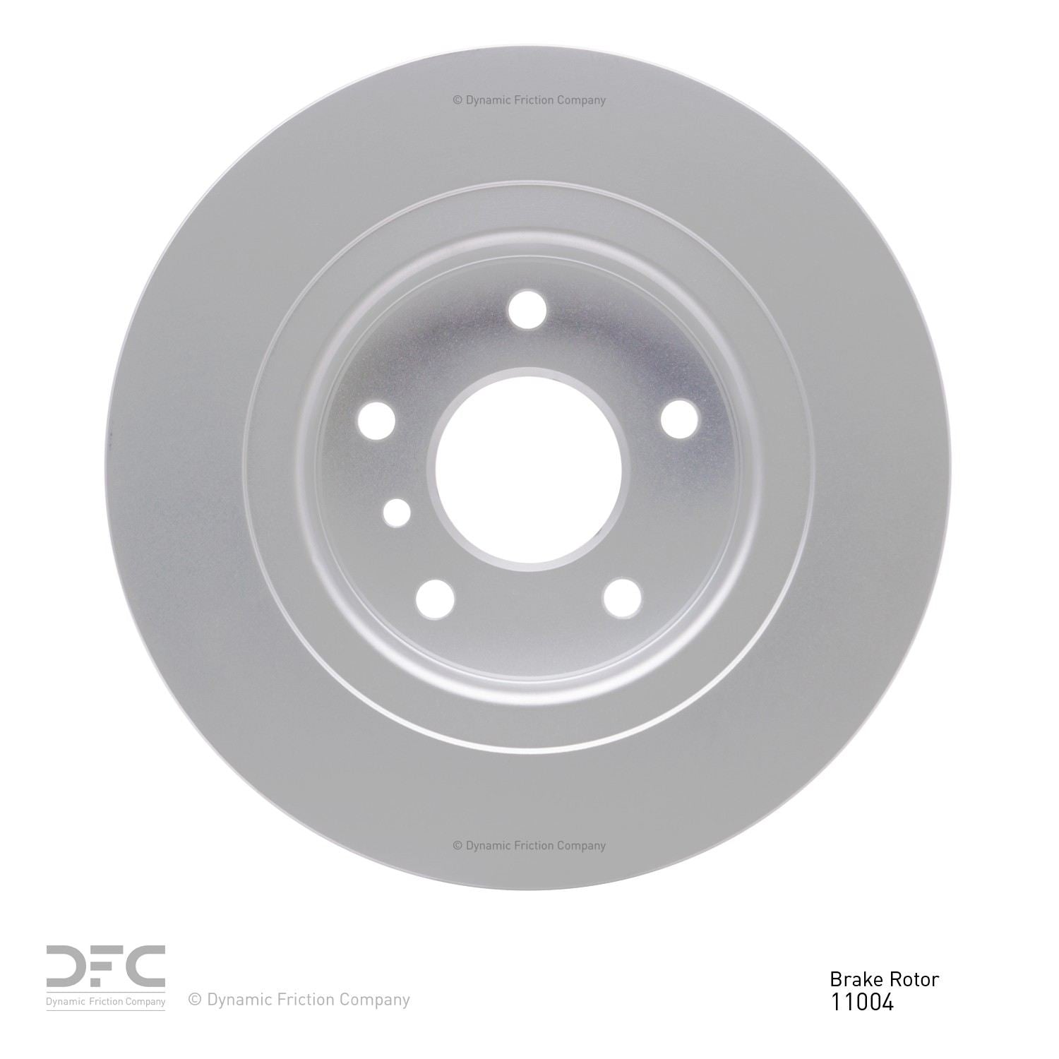 Back View of Rear Disc Brake Rotor DYNAMIC 604-11004