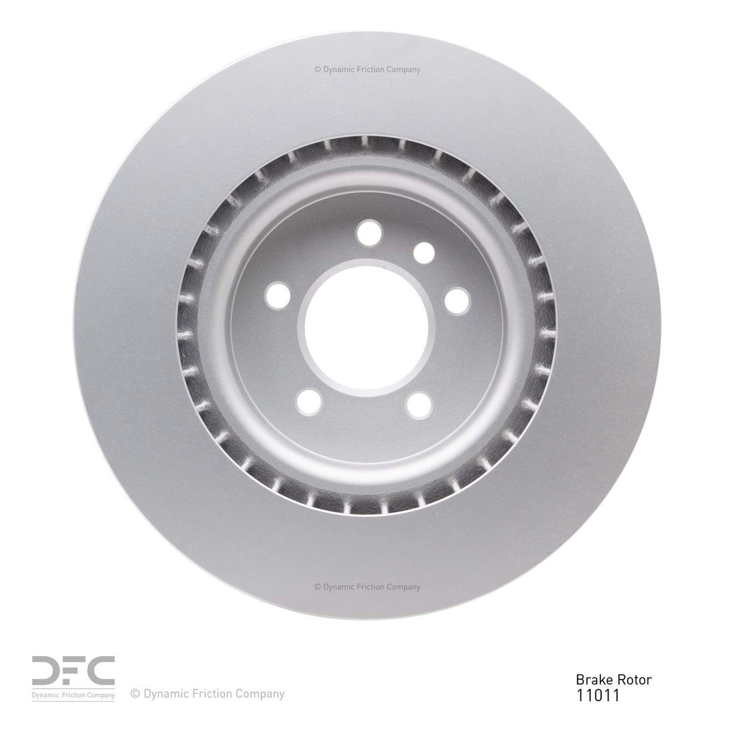 Back View of Front Disc Brake Rotor DYNAMIC 604-11011