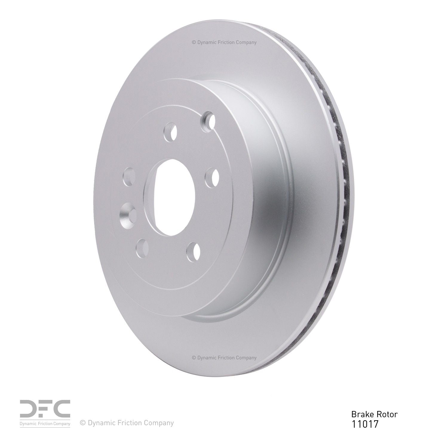 Angle View of Rear Disc Brake Rotor DYNAMIC 604-11017