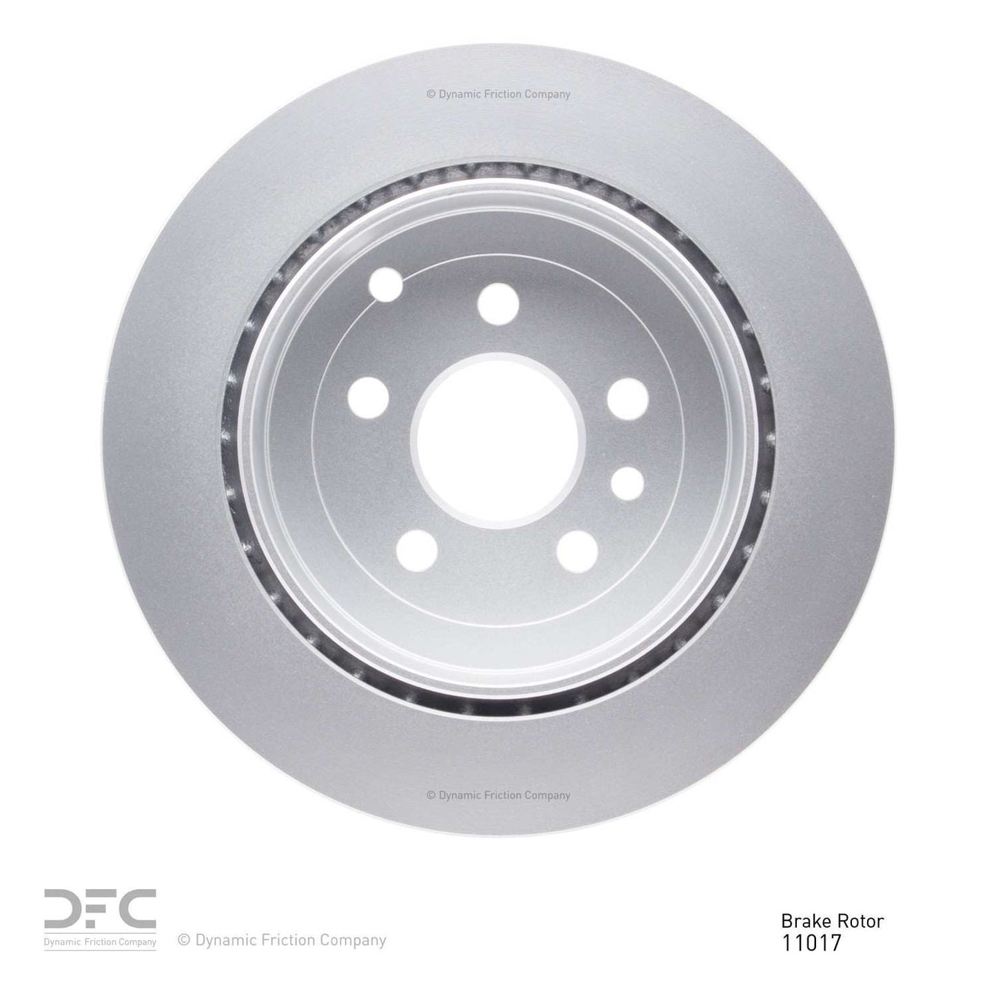 Back View of Rear Disc Brake Rotor DYNAMIC 604-11017