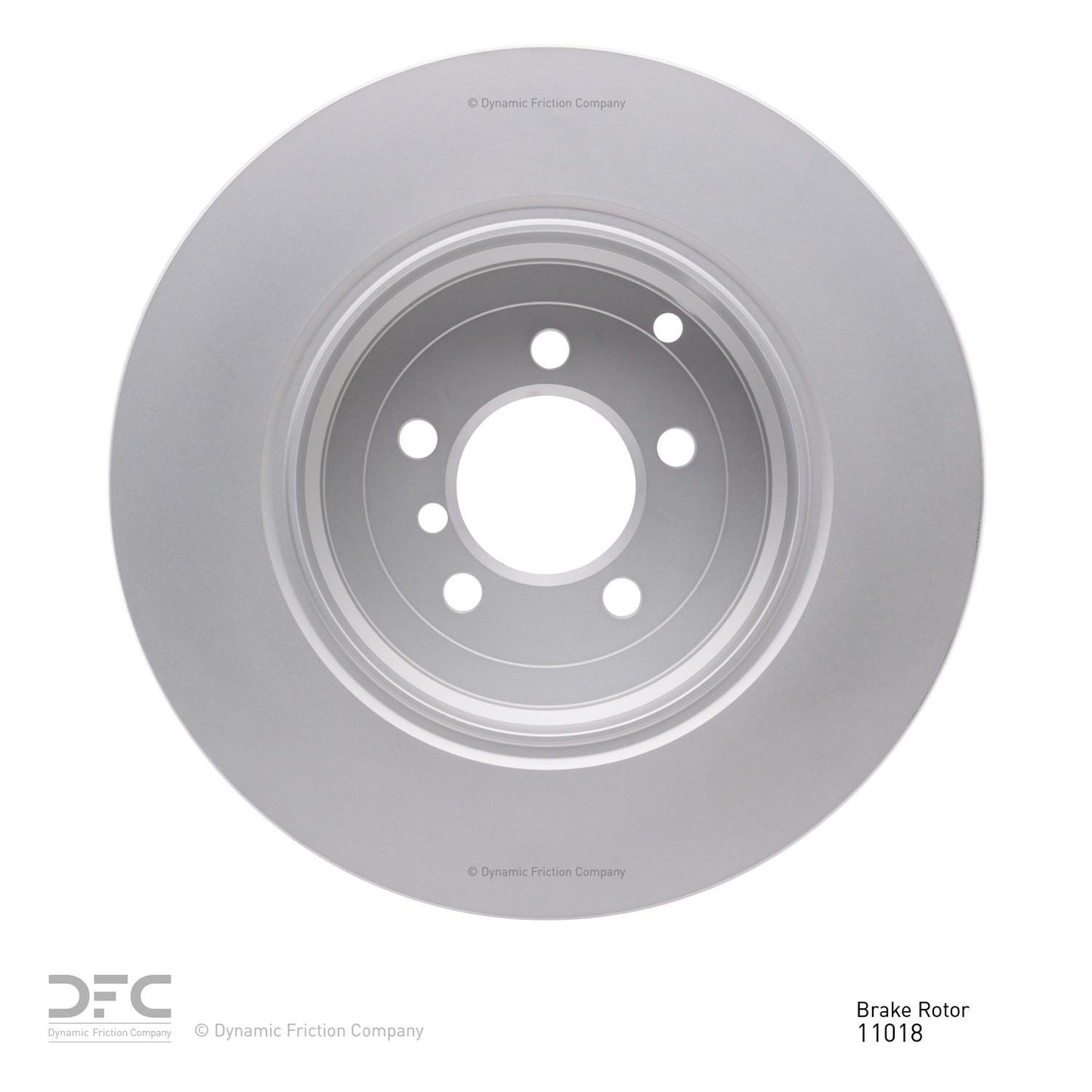 Back View of Rear Disc Brake Rotor DYNAMIC 604-11018