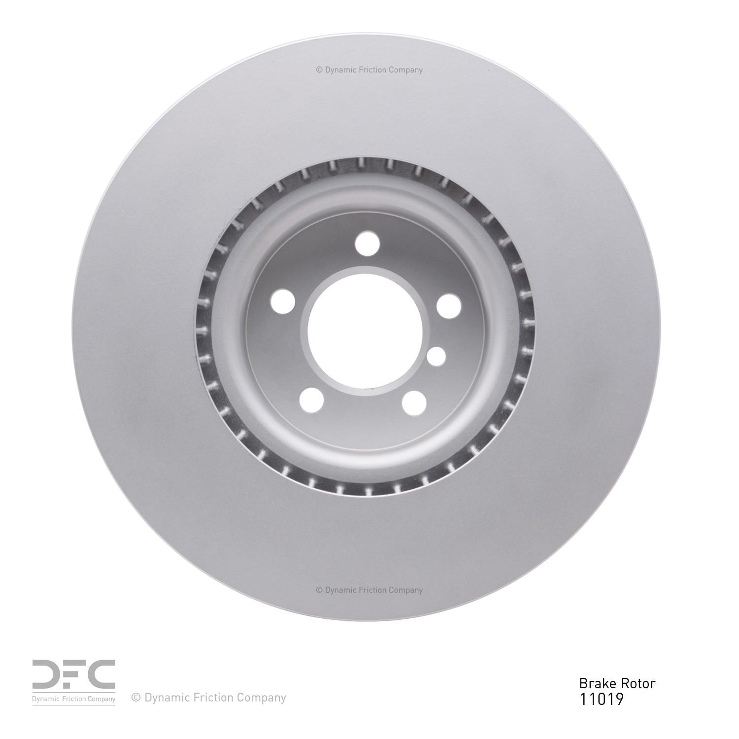 Back View of Front Disc Brake Rotor DYNAMIC 604-11019