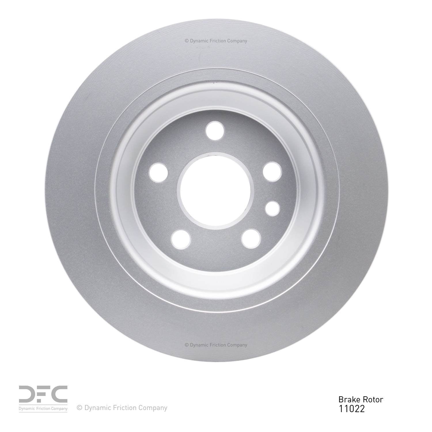 Back View of Rear Disc Brake Rotor DYNAMIC 604-11022