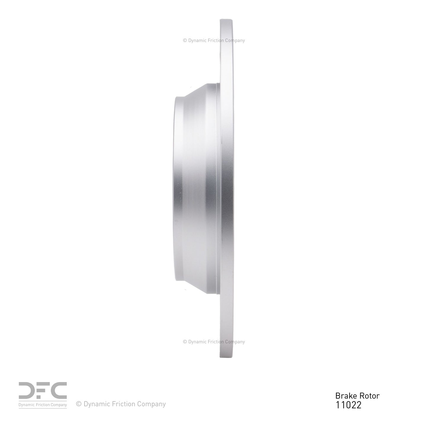 Side View of Rear Disc Brake Rotor DYNAMIC 604-11022