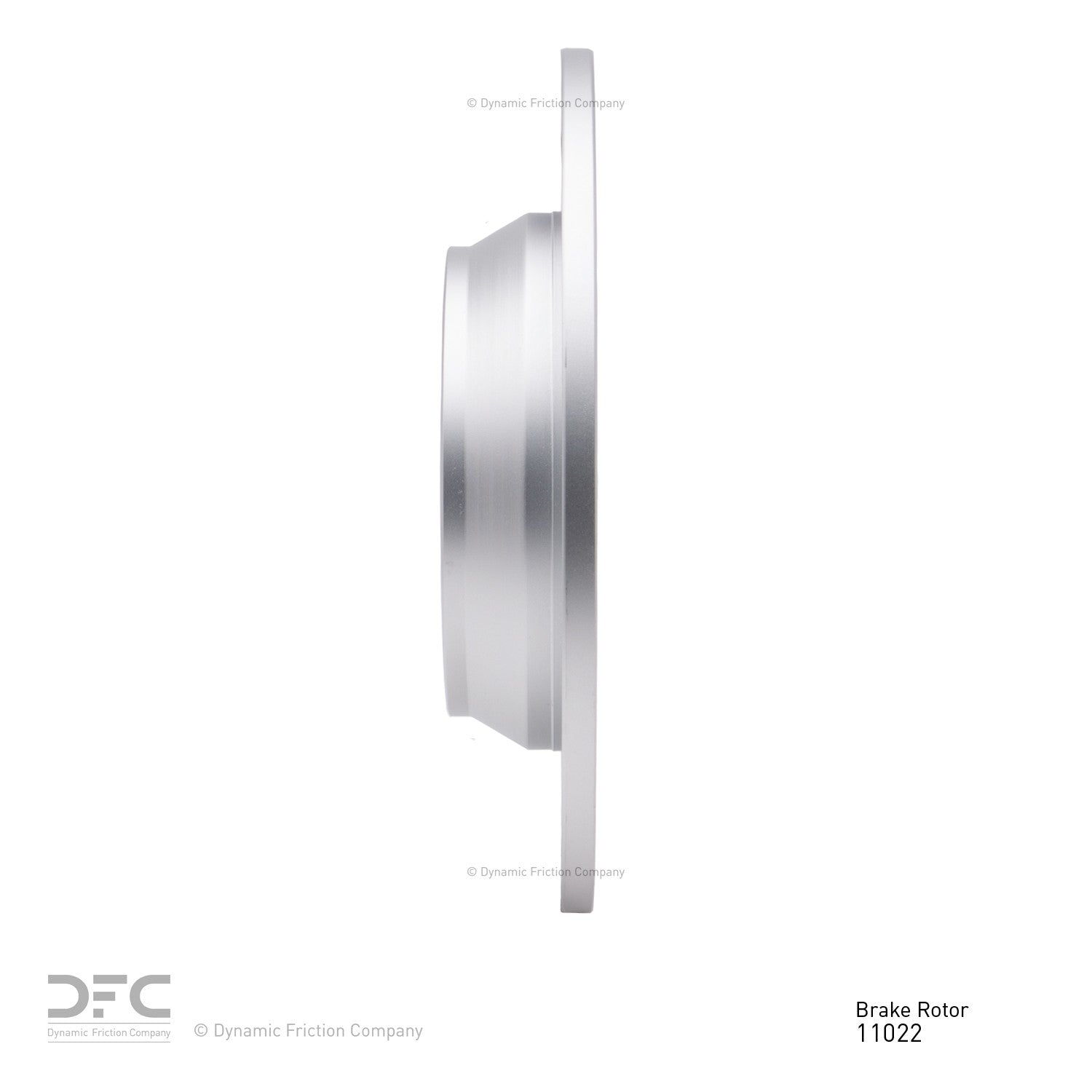 Side View of Rear Disc Brake Rotor DYNAMIC 604-11022