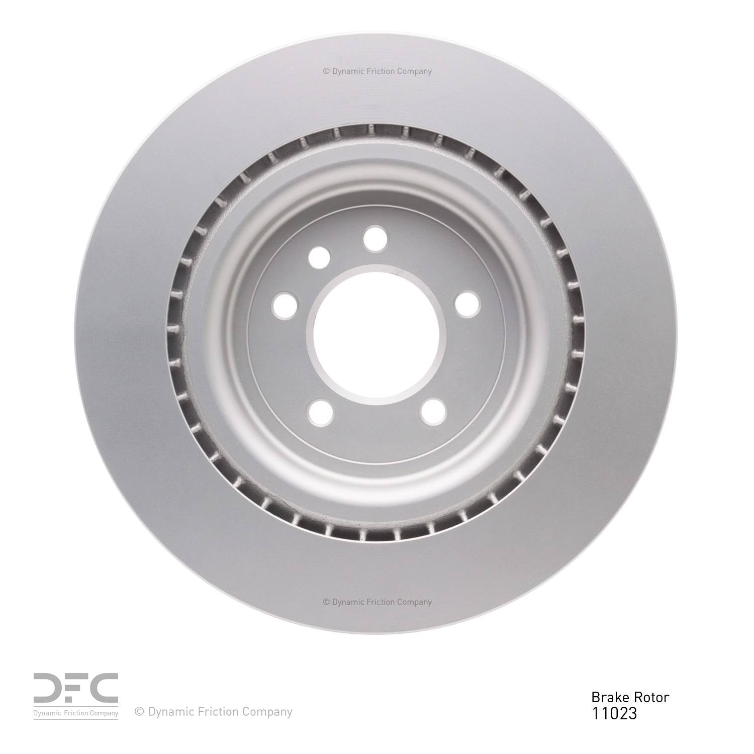 Back View of Rear Disc Brake Rotor DYNAMIC 604-11023