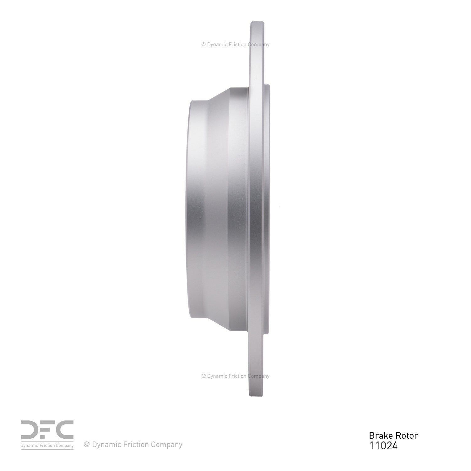 Side View of Rear Disc Brake Rotor DYNAMIC 604-11024