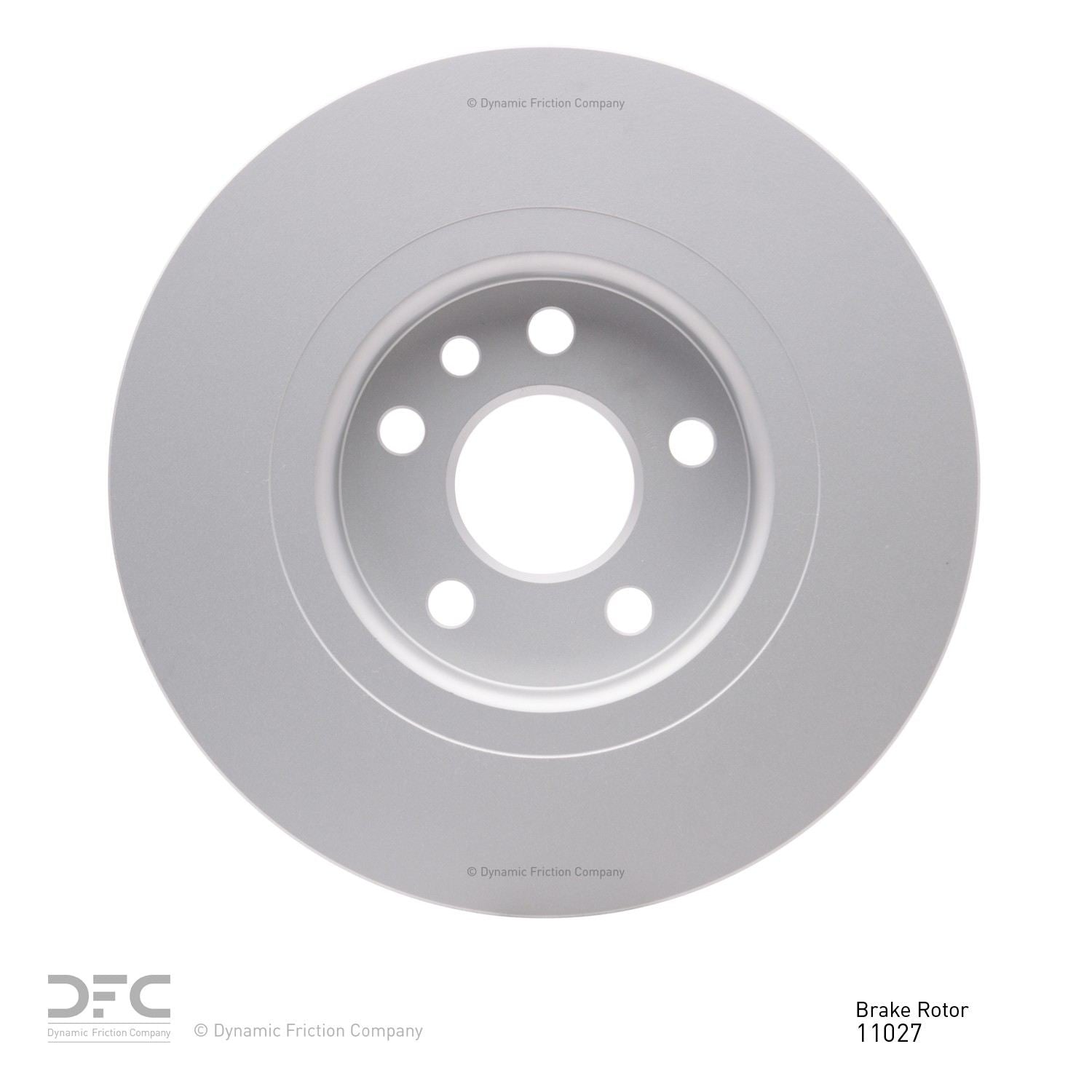 Back View of Rear Disc Brake Rotor DYNAMIC 604-11027