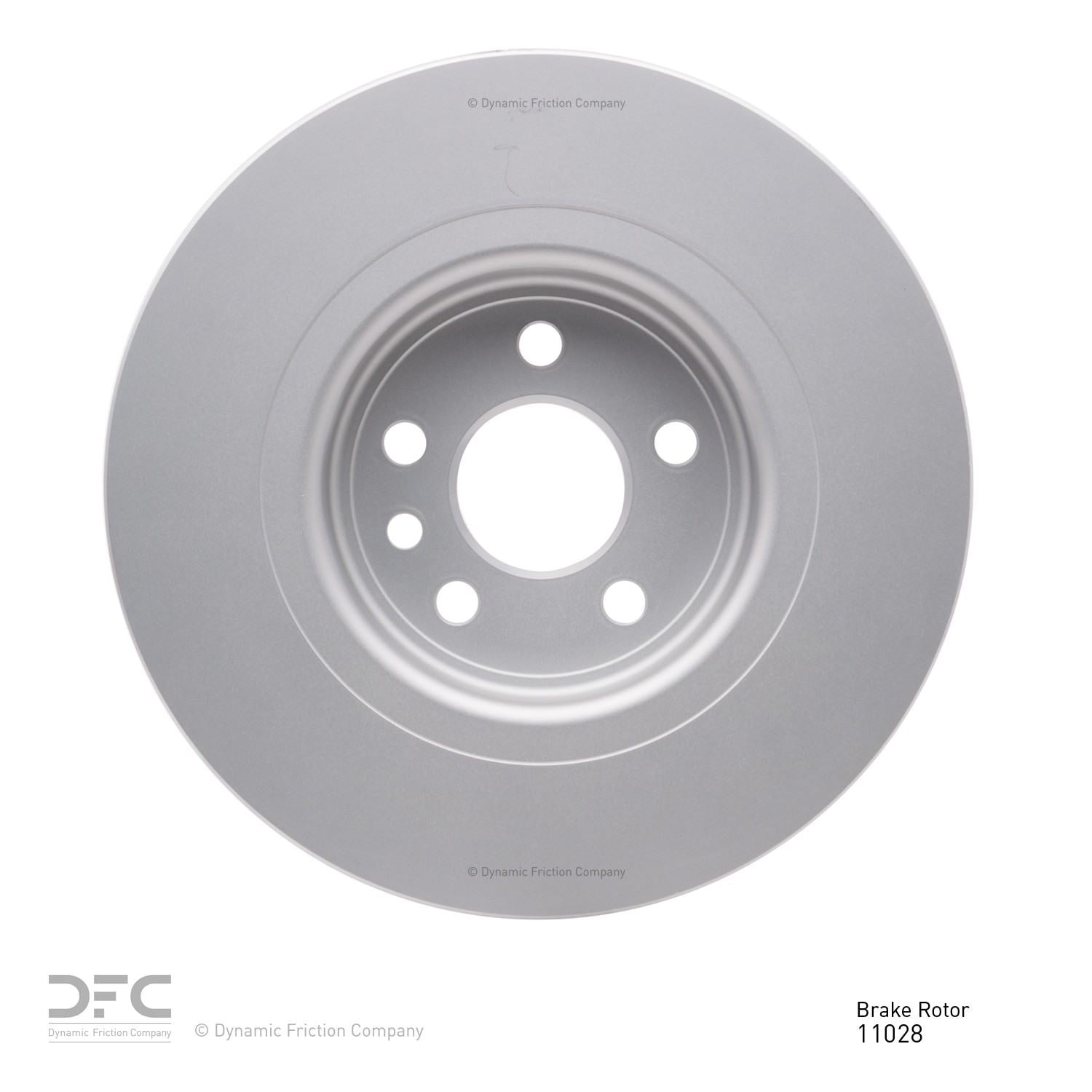 Back View of Rear Disc Brake Rotor DYNAMIC 604-11028