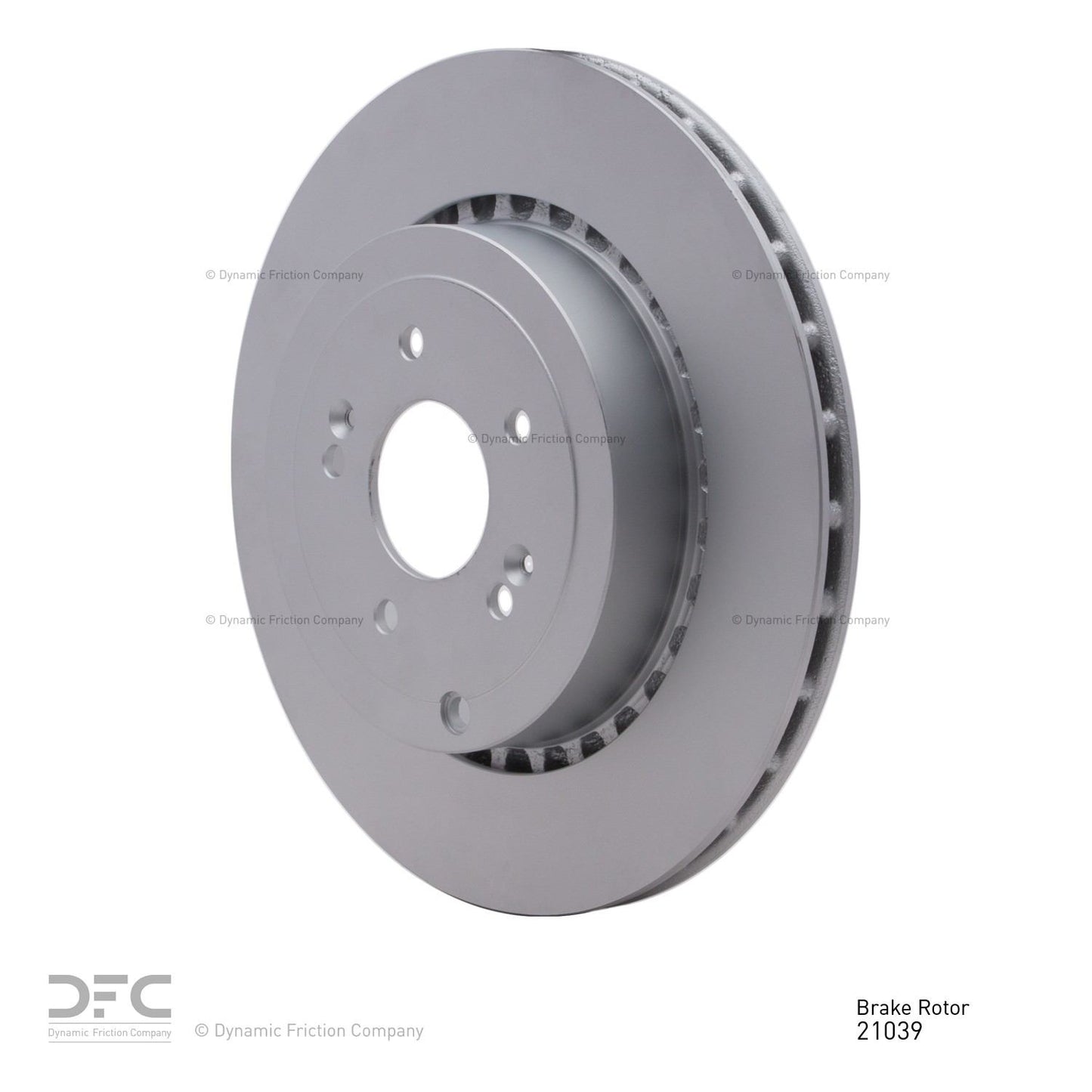 Angle View of Rear Disc Brake Rotor DYNAMIC 604-21039