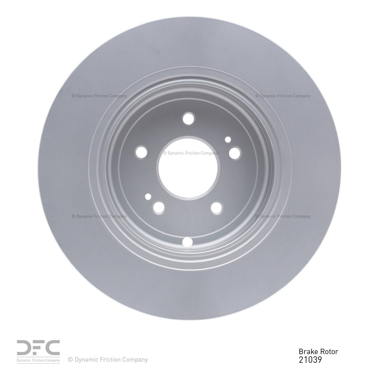 Back View of Rear Disc Brake Rotor DYNAMIC 604-21039