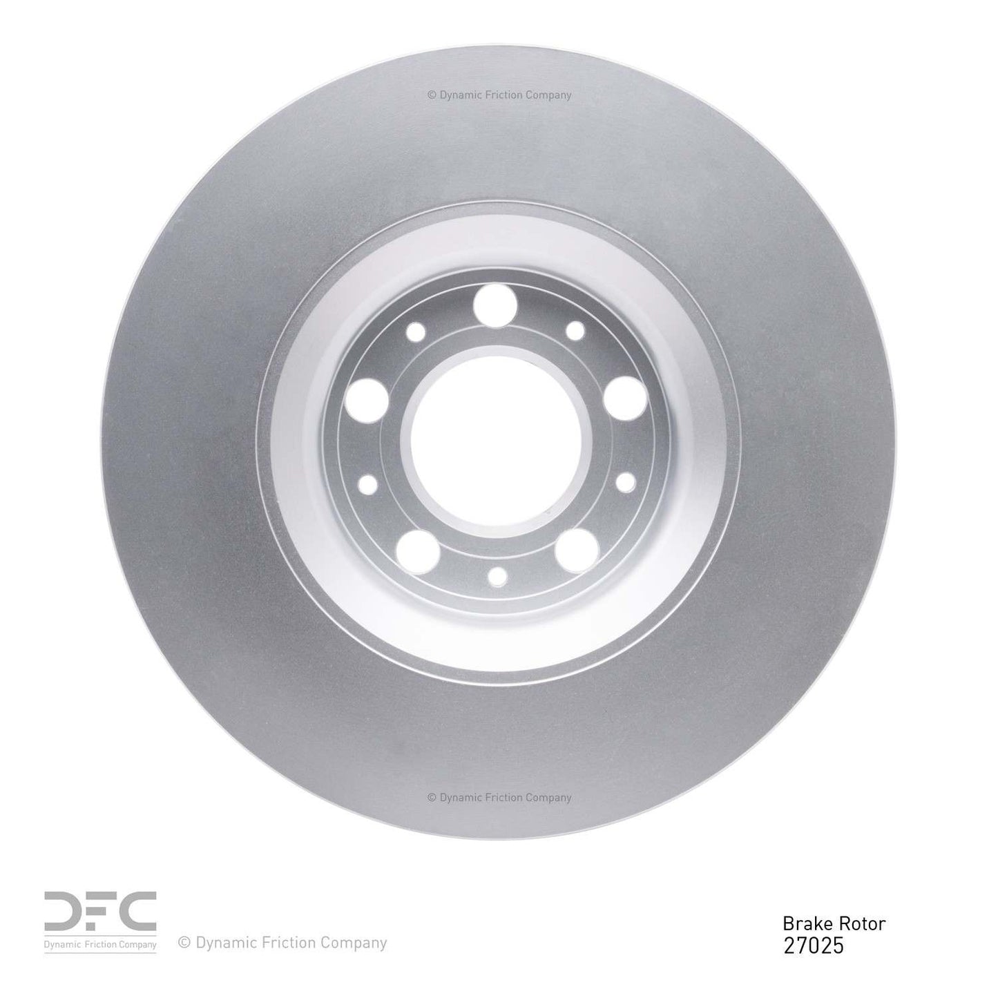 Back View of Front Disc Brake Rotor DYNAMIC 604-27025