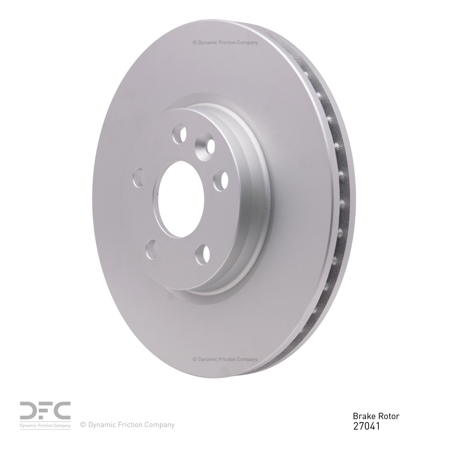 Angle View of Front Disc Brake Rotor DYNAMIC 604-27041