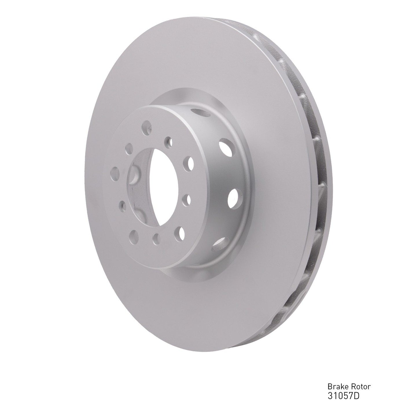 Angle View of Front Right Disc Brake Rotor DYNAMIC 604-31057D