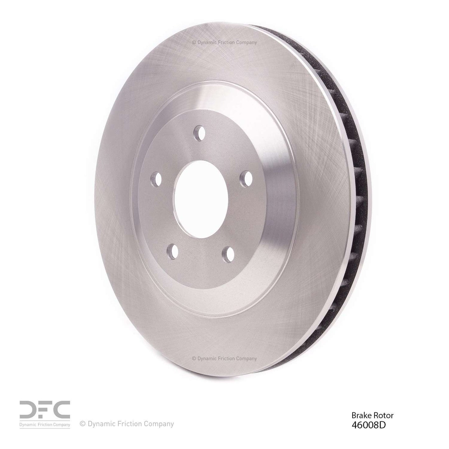 Angle View of Front Right Disc Brake Rotor DYNAMIC 604-46008D