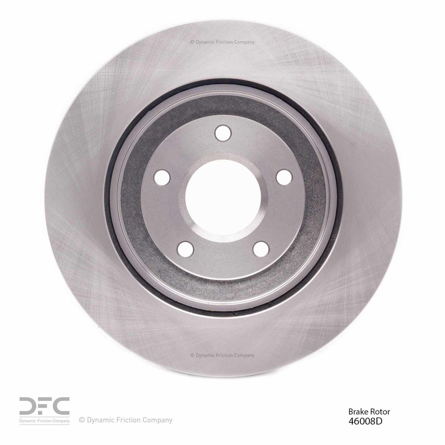 Back View of Front Right Disc Brake Rotor DYNAMIC 604-46008D