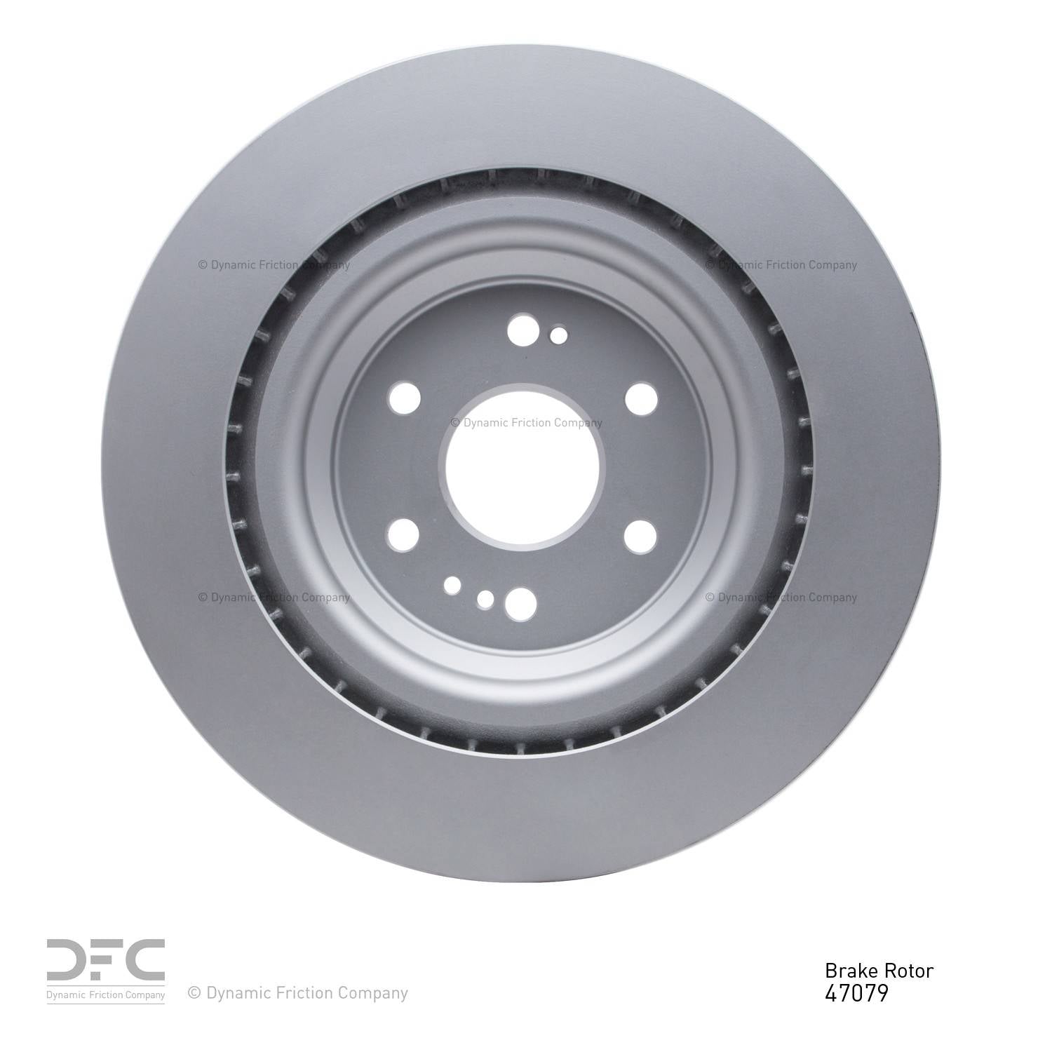 Back View of Front Disc Brake Rotor DYNAMIC 604-47079