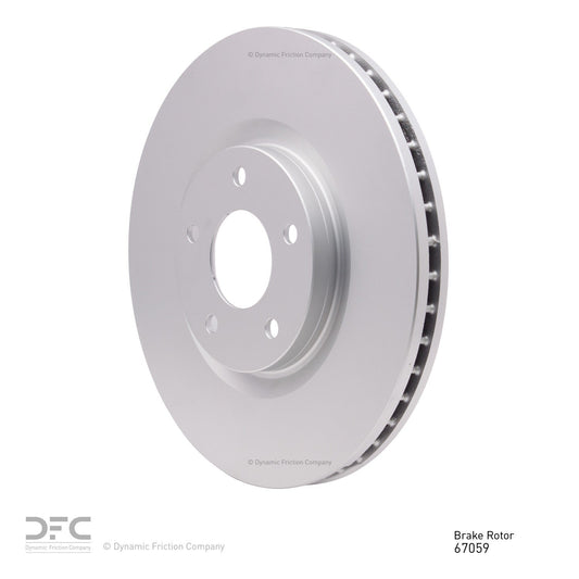 Angle View of Front Disc Brake Rotor DYNAMIC 604-67059