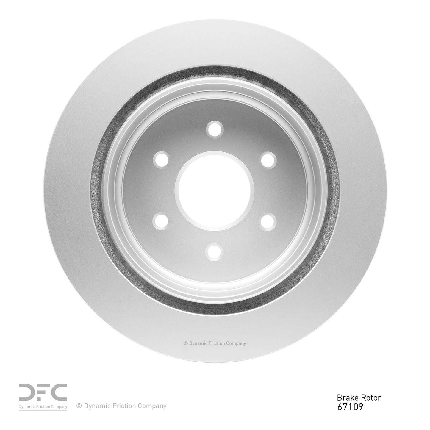 Back View of Rear Disc Brake Rotor DYNAMIC 604-67109