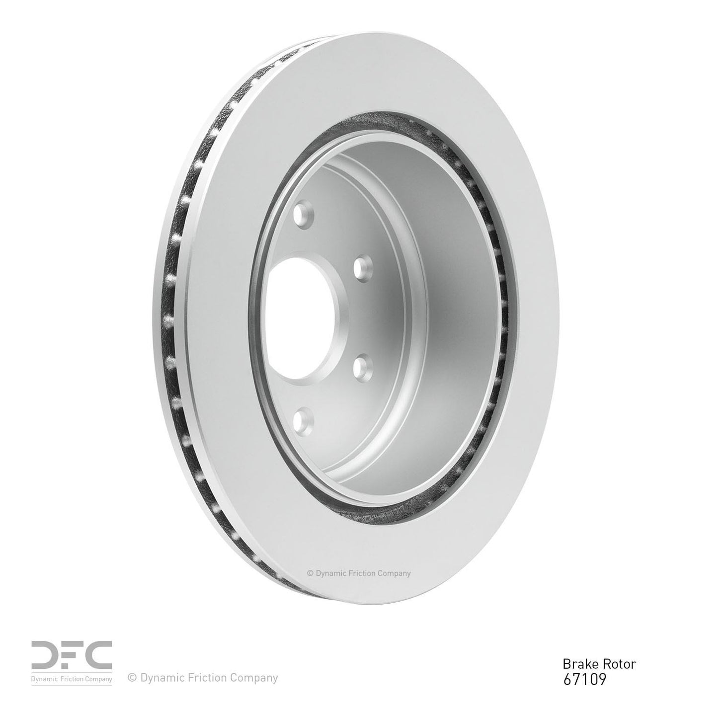 Right View of Rear Disc Brake Rotor DYNAMIC 604-67109