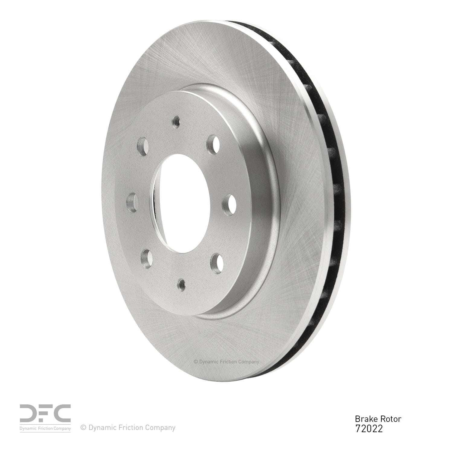 Angle View of Front Disc Brake Rotor DYNAMIC 604-72022