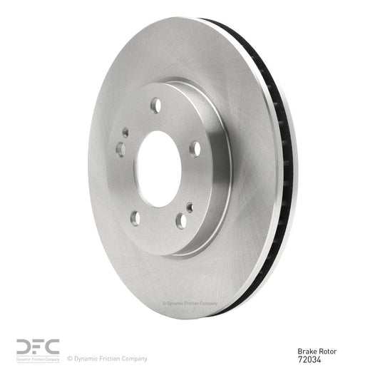 Angle View of Front Disc Brake Rotor DYNAMIC 604-72034