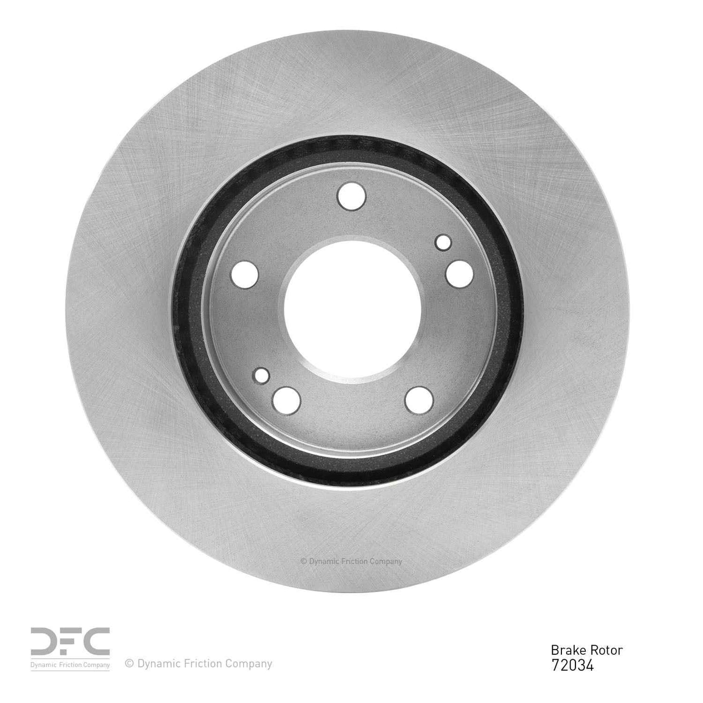 Back View of Front Disc Brake Rotor DYNAMIC 604-72034