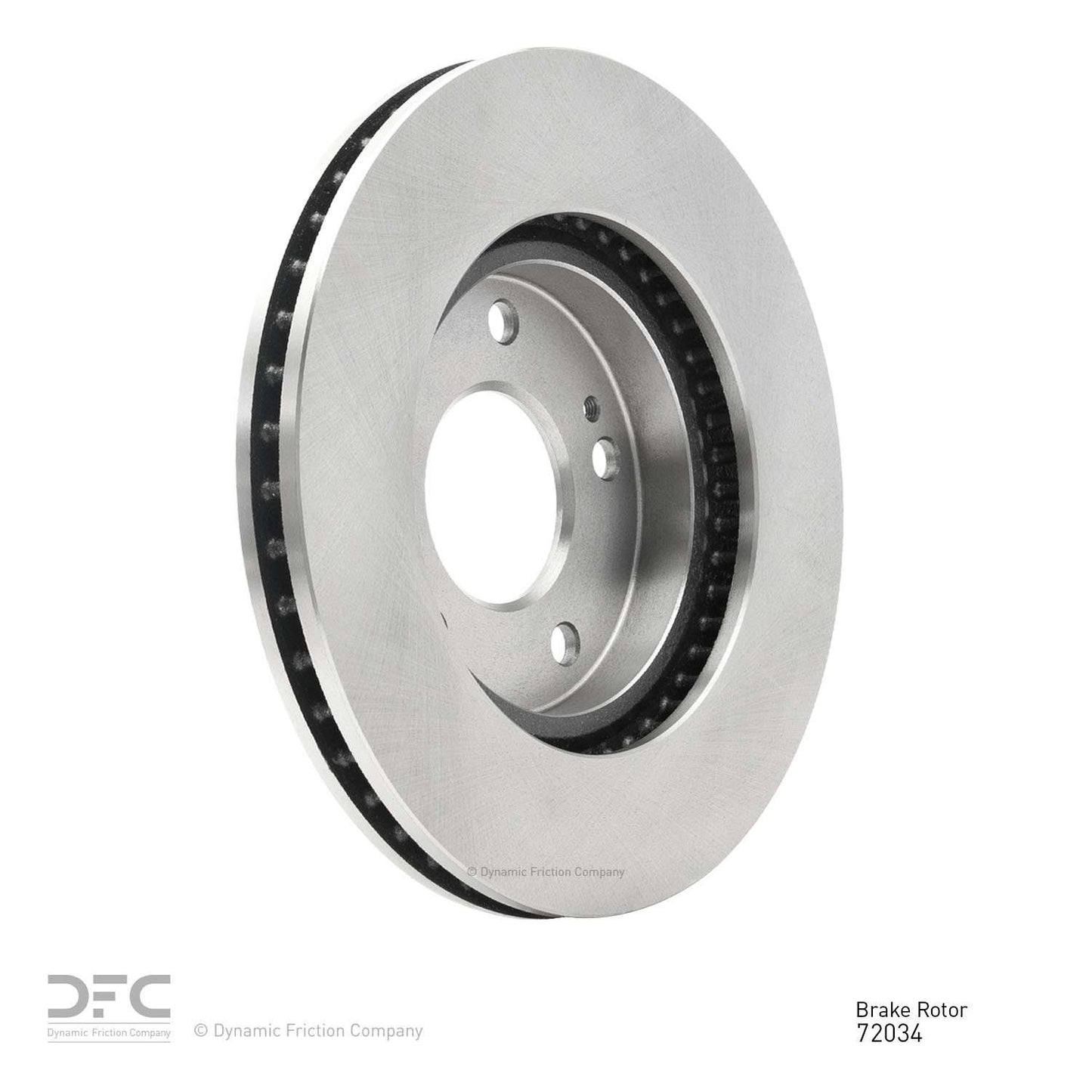 Right View of Front Disc Brake Rotor DYNAMIC 604-72034