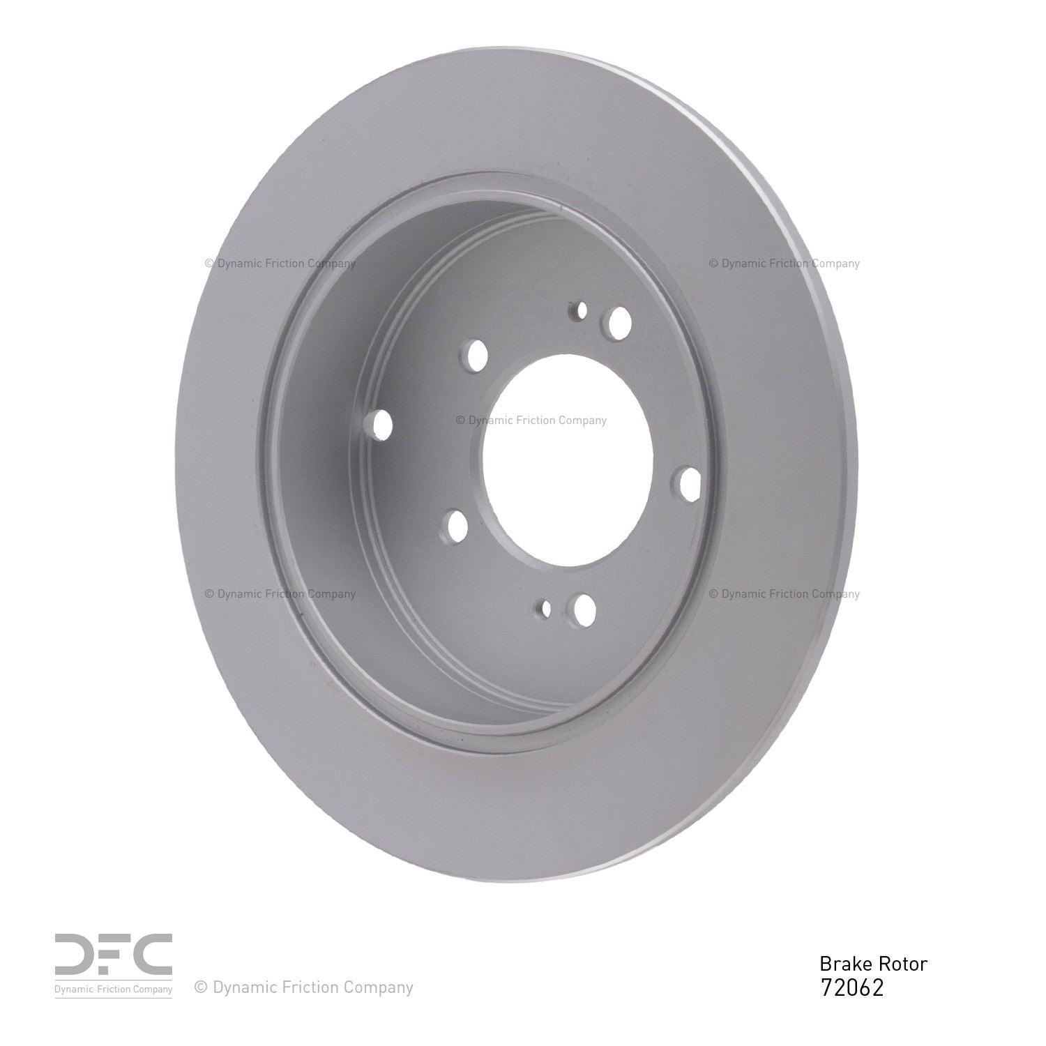 Right View of Rear Disc Brake Rotor DYNAMIC 604-72062