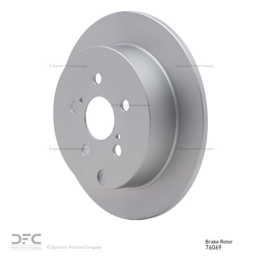 Angle View of Rear Disc Brake Rotor DYNAMIC 604-76069