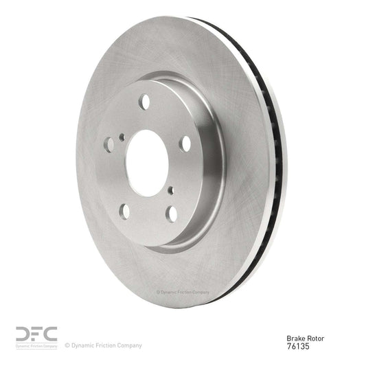 Angle View of Front Disc Brake Rotor DYNAMIC 604-76135