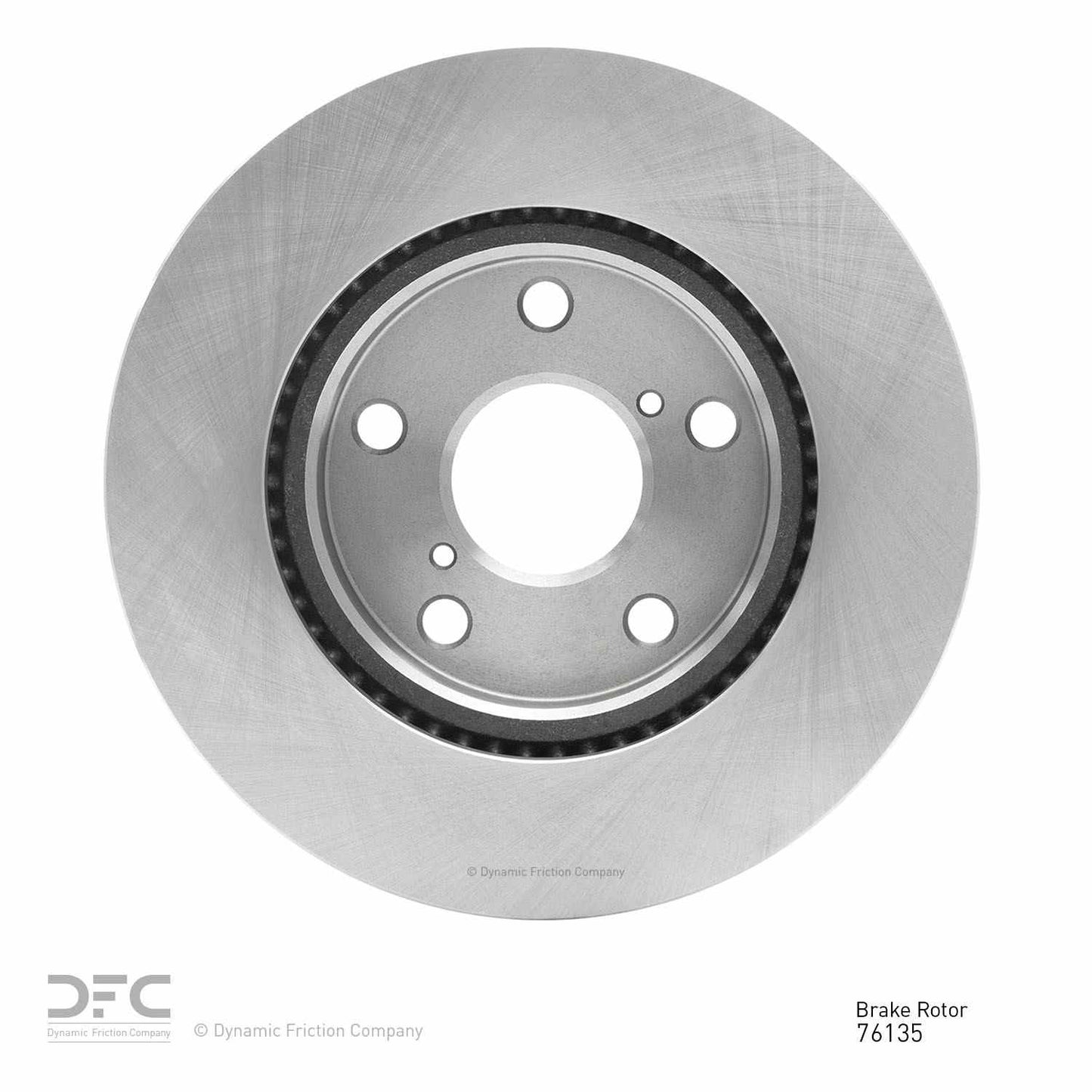 Back View of Front Disc Brake Rotor DYNAMIC 604-76135