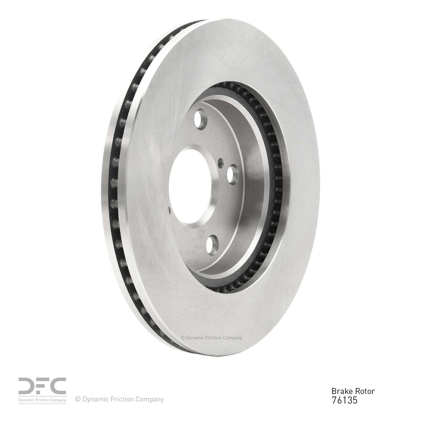 Right View of Front Disc Brake Rotor DYNAMIC 604-76135