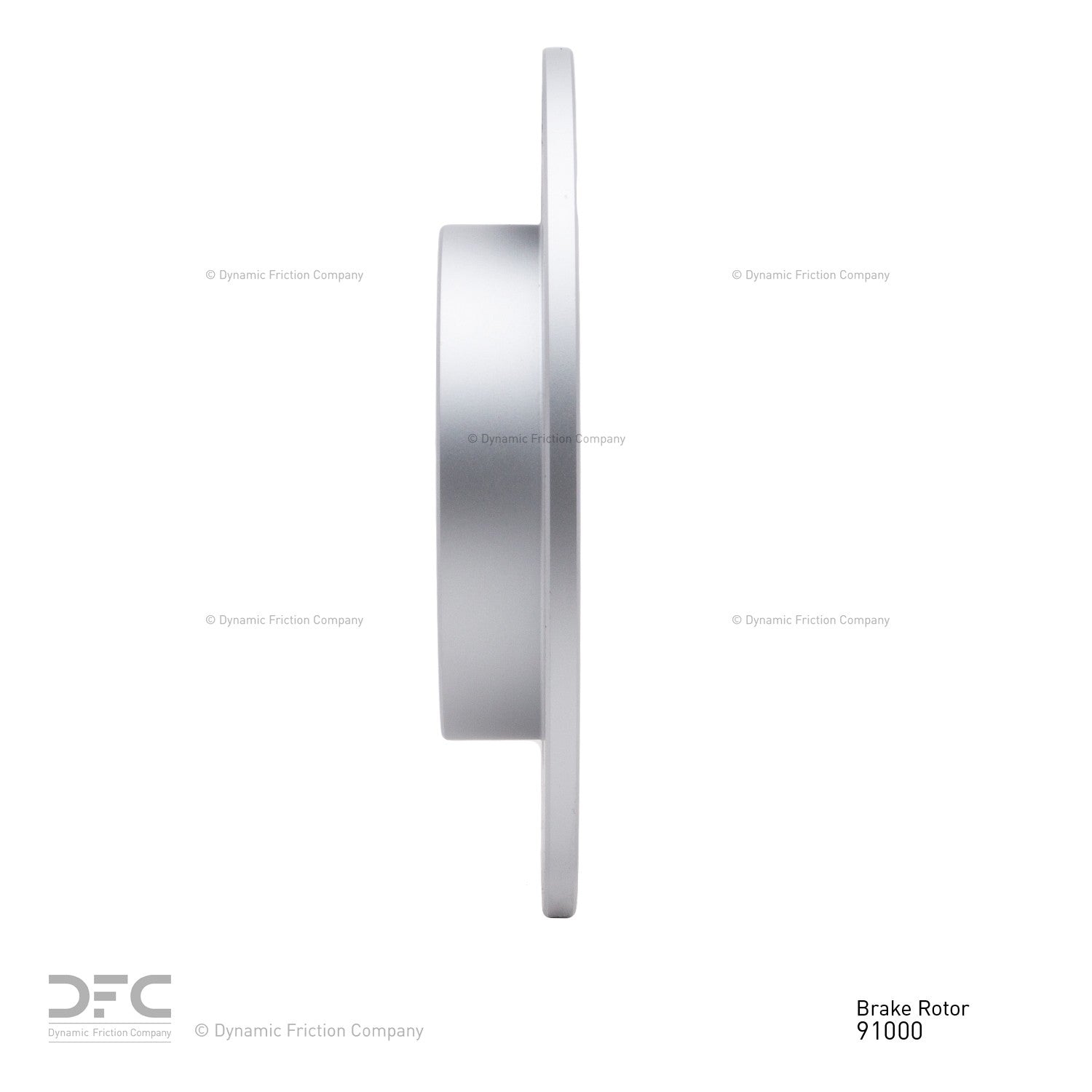 Side View of Rear Disc Brake Rotor DYNAMIC 604-91000